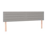 vidaXL Testiera 2 pz Grigio Chiaro 90x5x78/88 cm in Tessuto