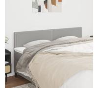 vidaXL Testiera 2 pz Grigio Chiaro 90x5x78/88 cm in Tessuto