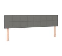 vidaXL Testiera Grigio Scuro 180x5x78/88 cm in Tessuto