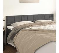 vidaXL Testiera 2 pz Grigio Scuro 90x5x78/88 cm in Velluto