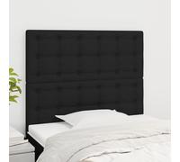 vidaXL Testiera 2 pz Nera 80x5x78/88 cm in Tessuto
