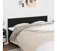vidaXL Testiera 2 pz Nera 80x5x78/88 cm in Tessuto