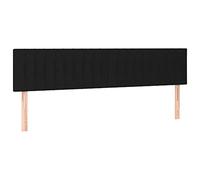 vidaXL Testiera 2 pz Nera 90x5x78/88 cm in Tessuto