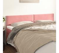vidaXL Testiera 2 pz Rosa 80x5x78/88 cm in Velluto