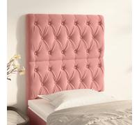 vidaXL Testiera 2 pz Rosa 80x7x78/88 cm in Velluto