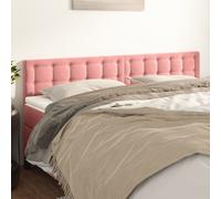 vidaXL Testiera 2 pz Rosa 90x5x78/88 cm in Velluto