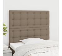 vidaXL Testiera 2 pz Tortora 80x5x78/88 cm in Tessuto