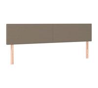 vidaXL Testiera 2 pz Tortora 80x5x78/88 cm in Tessuto