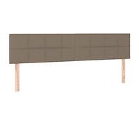 vidaXL Testiera 2 pz Tortora 90x5x78/88 cm in Tessuto