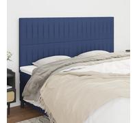 VidaXL Testiera 4 pz Blu 90x5x78/88 cm in Tessuto