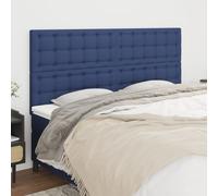 vidaXL Testiera 4 pz Blu 90x5x78/88 cm in Tessuto