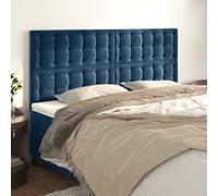 VidaXL Testiera 4 pz Blu scuro 90x5x78/88 cm in Velluto