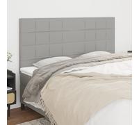 vidaXL Testiera 4 pz Grigio Chiaro 80x5x78/88 cm in Tessuto