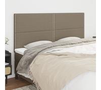 vidaXL Testiera 4 pz Tortora 100x5x78/88 cm in Tessuto