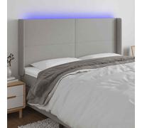 AX Testiera Letto LED Tagliabile 2 Orecchie 203x16x118/128cm Camera News 3123790