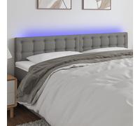 VIDAXL - Testiera A Led Grigio Scuro 200x5x78/88 Cm In Tessuto - SPEDIZIONE GRATUITA