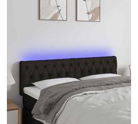 VIDAXL - Testiera A Led Nera 144x7x78/88 Cm In Tessuto - SPEDIZIONE GRATUITA