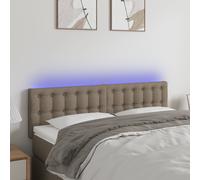 vidaXL Testiera a LED Tortora 144x5x78/88 cm in Tessuto