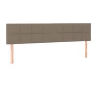 vidaXL Testiera a LED Tortora 180x5x78/88 cm in Tessuto