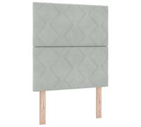 vidaXL Testiera a Zigzag Design Grigio Chiaro 80 cm VellutoTestiera letto