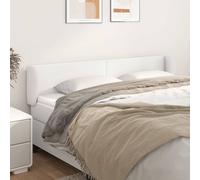vidaXL Testiera ad Orecchio Bianca 183x23x78/88 cm in Similpelle