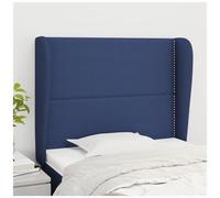 VIDAXL - Testiera Ad Orecchio Blu 103x23x118/128 Cm In Tessuto - SPEDIZIONE GRATUITA