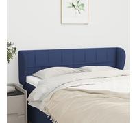 vidaXL Testiera ad Orecchio Blu 147x23x78/88cm in Tessuto