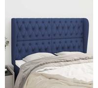 vidaXL Testiera ad Orecchio Blu 163x23x118/128 cm in Tessuto