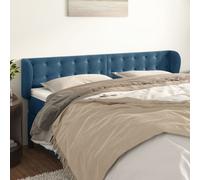 VIDAXL - Testiera Ad Orecchio Blu Scuro 203x23x78/88 Cm In Velluto