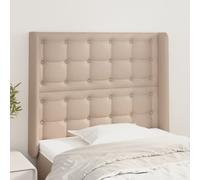 vidaXL Testiera ad Orecchio 103x23x118/128 cm Cappuccino in Similpelle