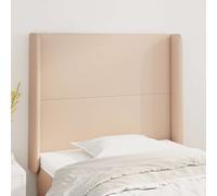 vidaXL Testiera ad Orecchio Cappuccino 103x23x118/128 cm in Similpelle