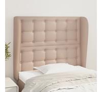 vidaXL Testiera ad Orecchio Cappuccino 103x23x118/128 cm in Similpelle