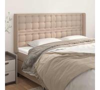 vidaXL Testiera ad Orecchio Cappuccino 183x16x118/128 cm in Similpelle