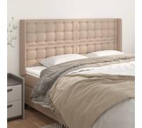 vidaXL Testiera ad Orecchio Cappuccino 203x16x118/128 cm in Similpelle