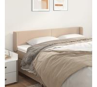 vidaXL Testiera ad Orecchio Cappuccino 203x16x78/88 cm in Similpelle