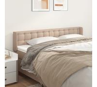 VidaXL Testiera ad Orecchio Cappuccino 203x16x78/88 cm in Similpelle