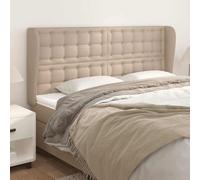 vidaXL Testiera ad Orecchio Cappuccino 203x23x118/128 cm in Similpelle