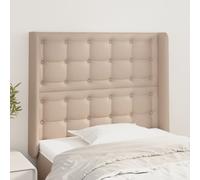 vidaXL Testiera ad Orecchio Cappuccino 93x16x118/128 cm in Similpelle