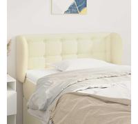vidaXL Testiera ad Orecchio Crema 103x23x78/88 cm in Similpelle