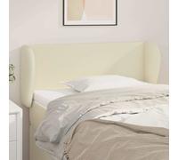 vidaXL Testiera ad Orecchio Crema 103x23x78/88 cm in Similpelle