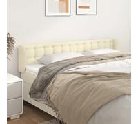 vidaXL Testiera ad Orecchio Crema 183x23x78/88 cm in Similpelle