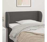 vidaXL Testiera ad Orecchio Grigia 83x23x78/88 cm in Similpelle