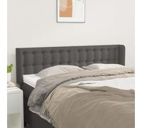 vidaXL Testiera ad Orecchio Grigio 147x16x78/88 cm in Similpelle