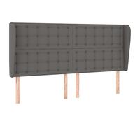 vidaXL Testiera ad Orecchio Grigio 163x23x118/128cm in Similpelle