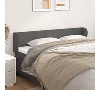 vidaXL Testiera ad Orecchio Grigio 183x23x78/88 cm in Similpelle
