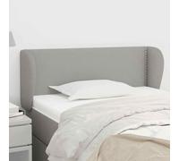 AX Testiera 103x23x78/88cm Grigio 2 Orecchie Testata Letto Classica News 3116994