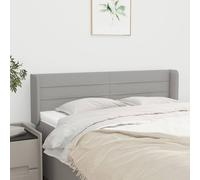 vidaXL Testiera ad Orecchio Grigio Chiaro 147x16x78/88 cm in Tessuto