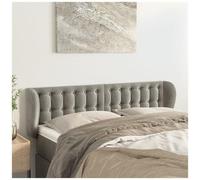 vidaXL Testiera ad Orecchio Grigio Chiaro 147x23x78/88 cm in Velluto
