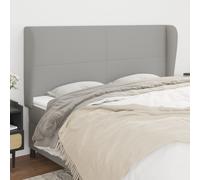 VIDAXL - Testiera Ad Orecchio Grigio Chiaro 203x23x118/128 Cm In Tessuto - SPEDIZIONE GRATUITA