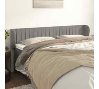 VIDAXL - Testiera Ad Orecchio Grigio Chiaro 203x23x78/88 Cm In Velluto - SPEDIZIONE GRATUITA